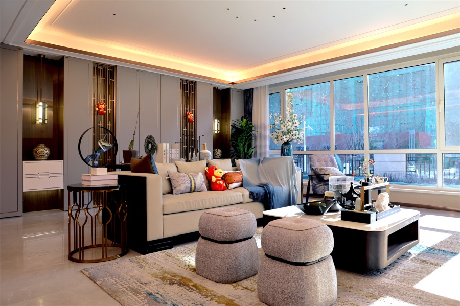 實景拍攝丨九悅灣143㎡新中式裝修實景圖 實景拍攝丨九悅灣143㎡新中式裝修實景圖