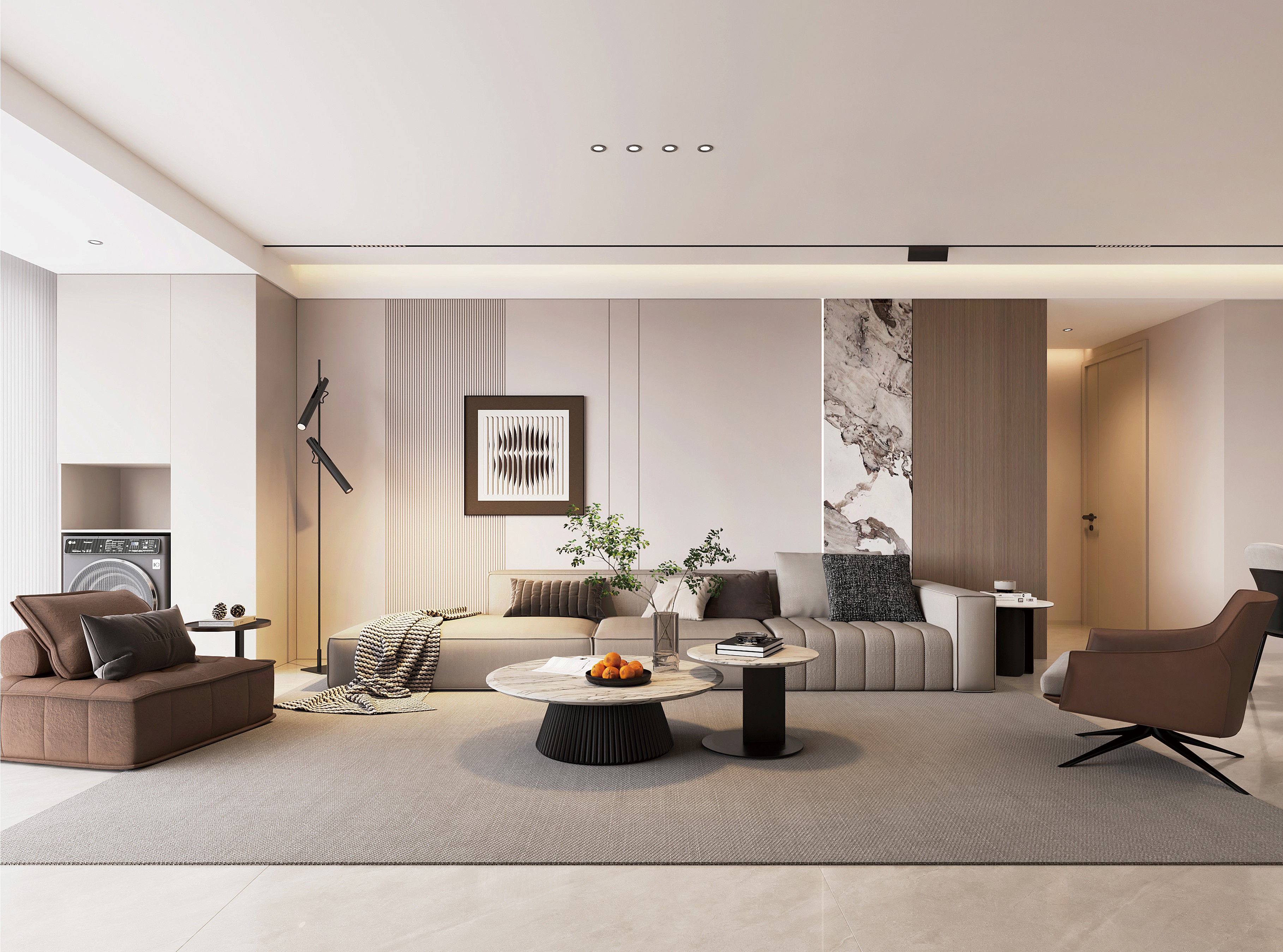 中房花語軒 | 超有腔調(diào)的137㎡現(xiàn)代風(fēng)，審美無敵了！