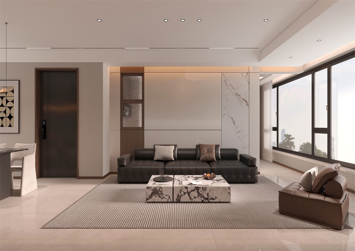 玉庭華府131㎡ | 現代意式+美拉德色系，濃郁棕調的電影氛圍直接封神！