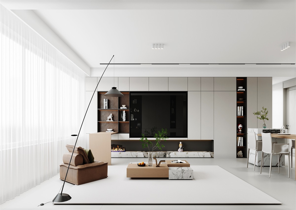 中海華樾143㎡ | 三口之家的極簡主義，審美+功能雙雙在線！