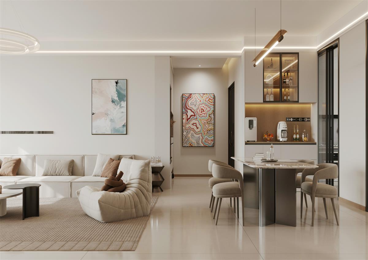 玉庭華府142㎡ | 給喧囂世界按下暫停鍵，現代簡約風的松弛感誰能拒絕！