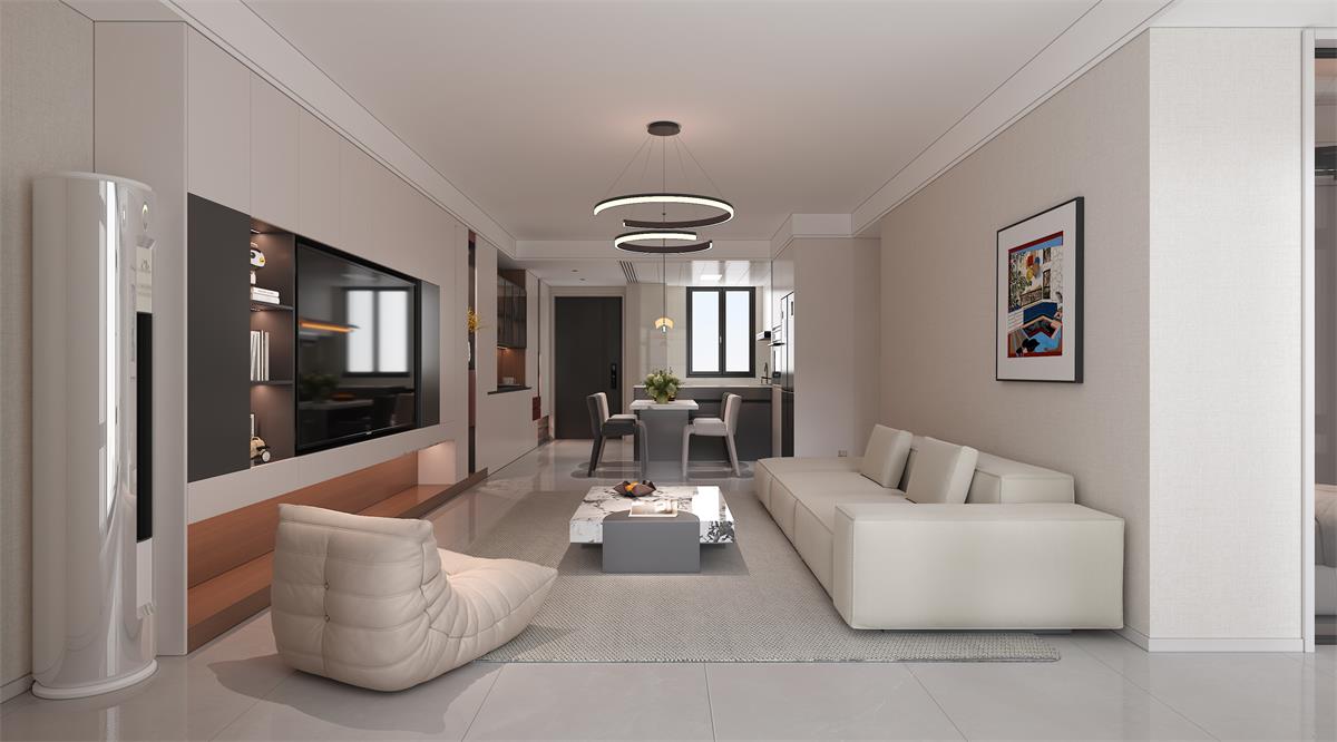 星耀閱海 |123㎡小三居極限改造！整墻收納柜+開放式餐廚，空間翻倍還顯大！