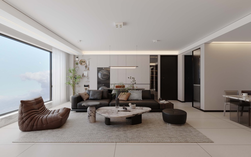 光耀上院128㎡ | 高效“去班味”的舒適現(xiàn)代風(fēng)！開(kāi)啟治愈系慢生活~